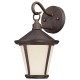 Westinghouse 6204100 Darcy Energy Efficient LED Wall Lantern, Victorian Bronze